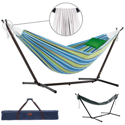 Vivere 2.7m Cotton Hammock Bundle Tropic