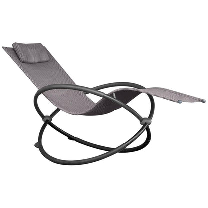 Vivere Single Orbital Lounger Olive Grove