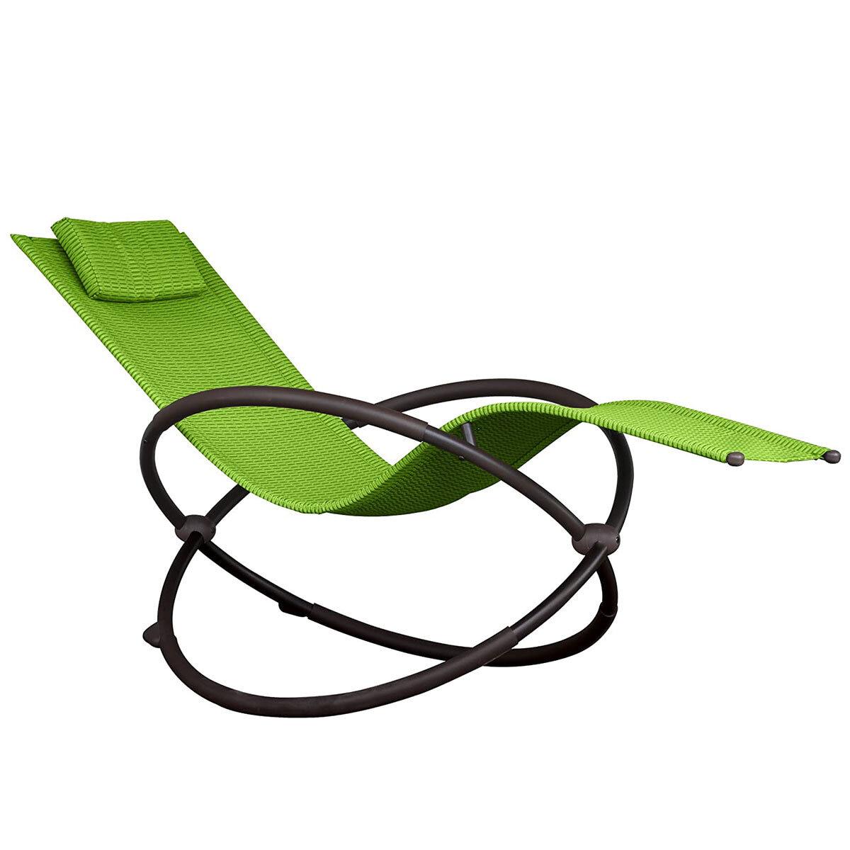Vivere Single Orbital Lounger Olive Grove