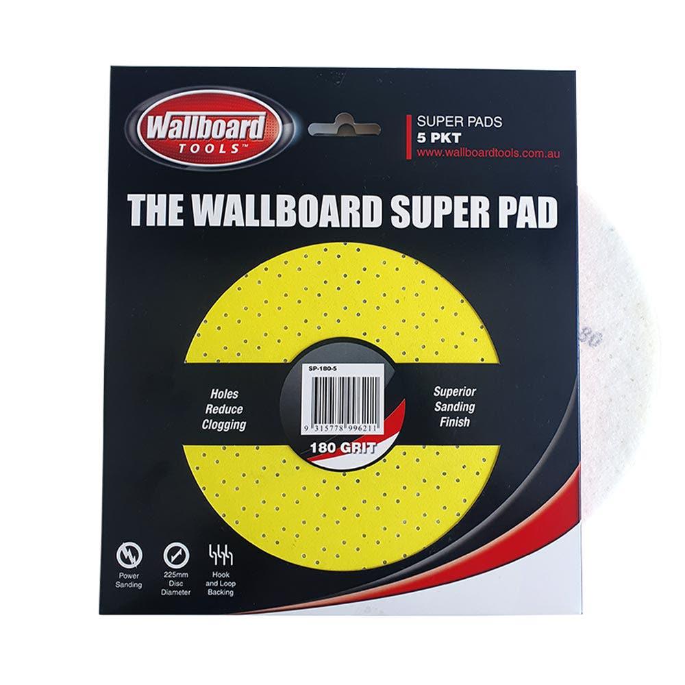 WALLBOARD 225mm 220-Grit Velcro Plaster Sanding Discs - 5 Piece SP-220-5