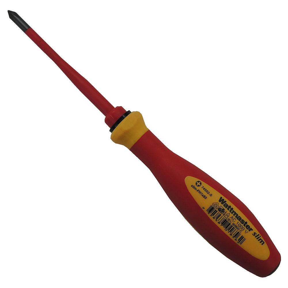 WATTMASTER 100mm Phillips Slimline Screwdriver WAT74502