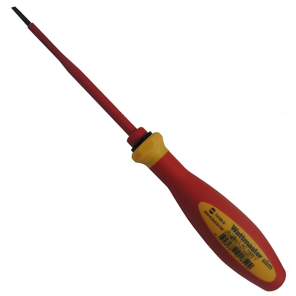 WATTMASTER 3mm Soft Grip Slotted Screwdrivers WAT74102