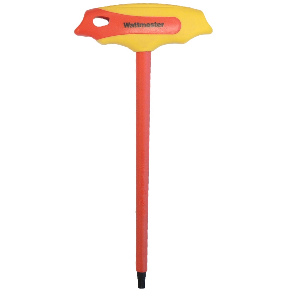 WATTMASTER 6mm VDE T-Handle Hex Key Set WATTHEXKEY6.0
