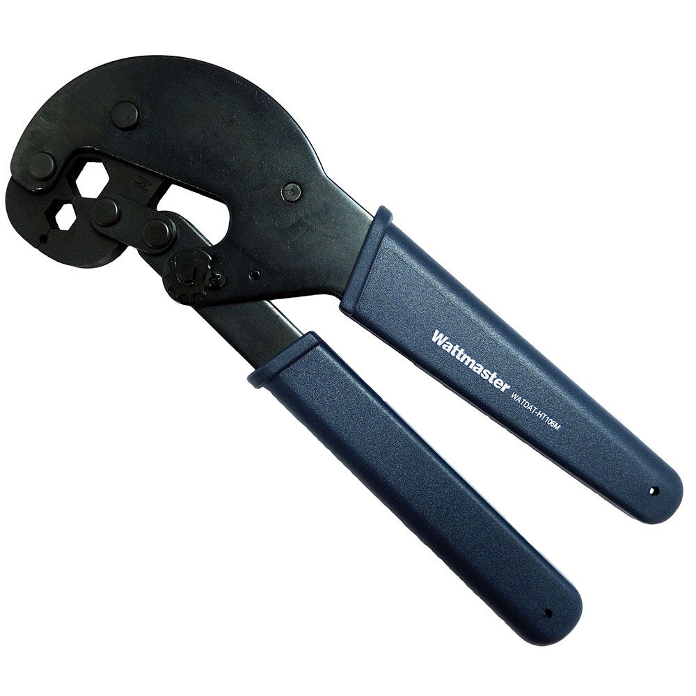 WATTMASTER Non-Ratchet Coaxial Hex Crimper WATDAT-HT106M