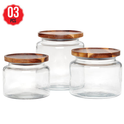 Anchor Hocking Glass Jars 3 Piece