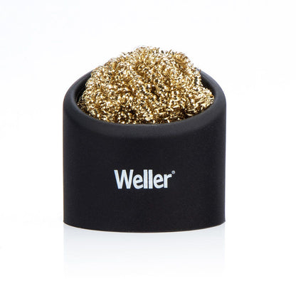WELLER Soldering Brass Sponge Tip Cleaner w Silicone Holder WLACCBSH-02