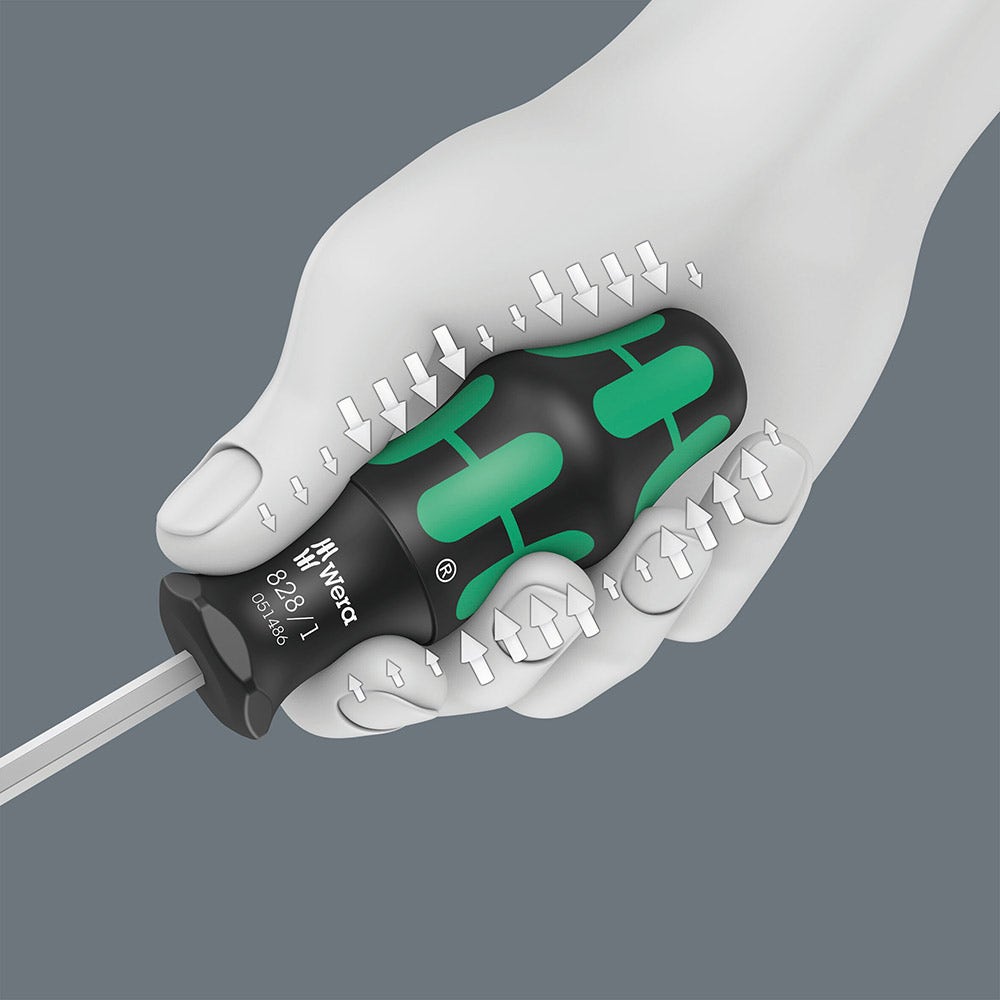 WERA 1 4 6 Bits Screwdriver Set 7 Piece Kraftform Kompakt 27 Set 1 WER051510