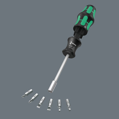 WERA 1 4 6 Bits Screwdriver Set 7 Piece, Kraftform Kompakt 27 Imperial Set 1 WER051512