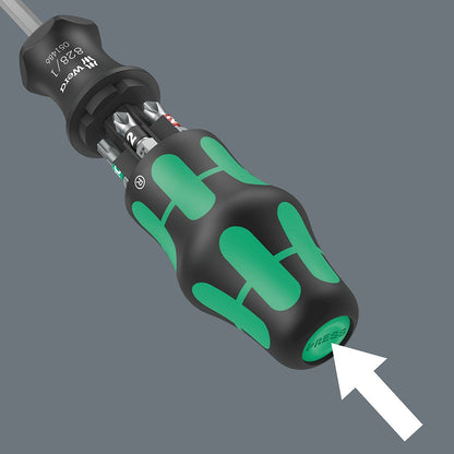 WERA 1 4 6 Bits Screwdriver Set 7 Piece Kraftform Kompakt 27 Set 1 WER051510