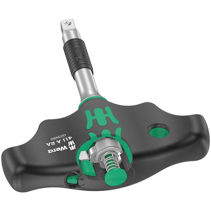WERA 411 A RA T-Handle Adapter Screwdriver w Ratchet Function 1 4 WER023460