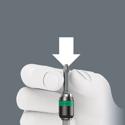 WERA 416 RA T-Handle Bitholding Screwdriver w Ratchet Function And Rapidaptor Quick-Release Chuck WER023461