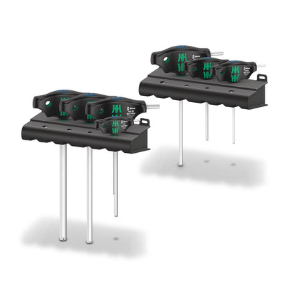 WERA 454 7 HF Set 1 Screwdriver Set T-Handle Screwdrivers Hex-Plus w Holding Function - 7 Piece WER023450