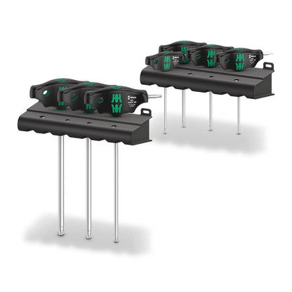 WERA 467 7 TORX HF Set 1 Screwdriver Set T-handle TORX Screwdrivers w Holding Function - 7 Piece WER023452