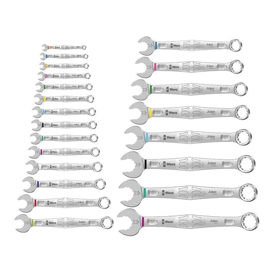 WERA 6003 Joker 22 Set 1 22 Piece Combination Spanner WER020232