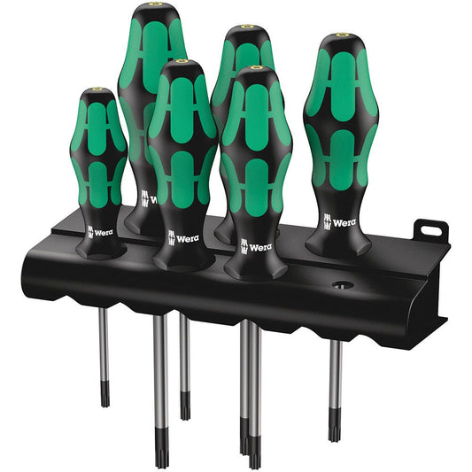 WERA 6 Piece Screwdriver Set w Rack WER138250