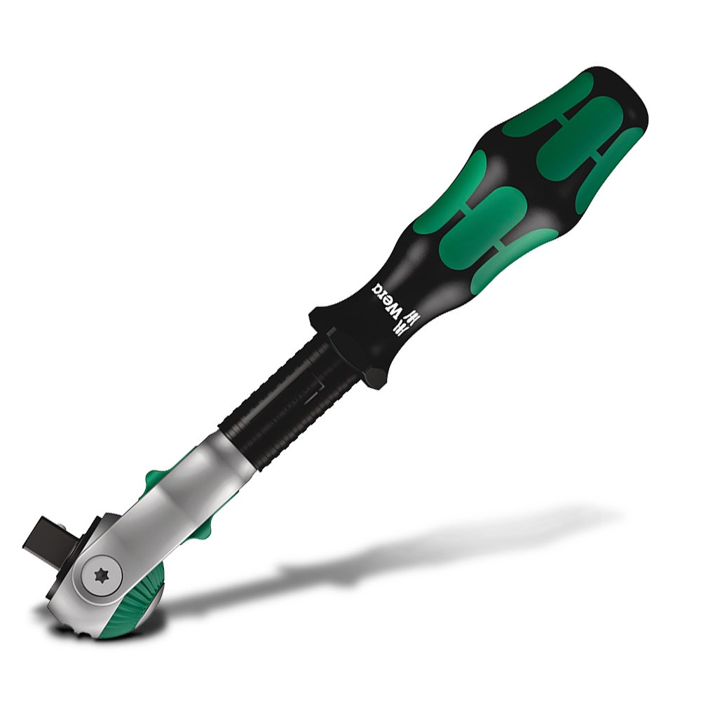 WERA 8000 B Zyklop Speed Ratchet w 3 8 Drive WER003550