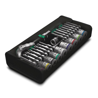 WERA 8100 SB 6 Zyklop Speed Ratchet Set 8-19mm 3 8 Drive Metric - 29 Piece WER004046