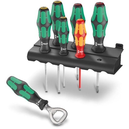 WERA Exclusive Screwdriver Set - 7 Piece w Bottle Opener WER203775