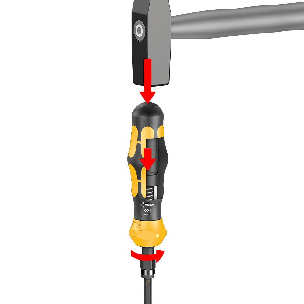 WERA Kraftform 921 Plus Impact Screwdriver - Series 900 WER018100