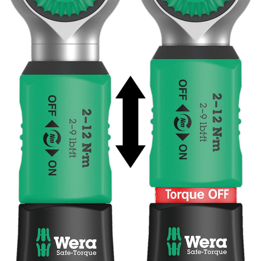 WERA Safe-Torque A 1 Set 1 1 4 Square Head Drive 2-12 Nm - 10 Piece WER075830