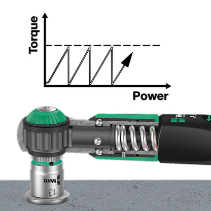WERA Safe-Torque A 1 Set 1 1 4 Square Head Drive 2-12 Nm - 10 Piece WER075830