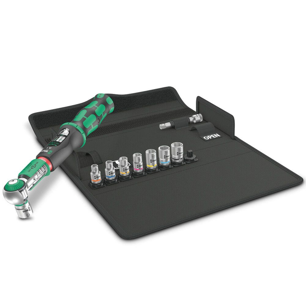 WERA Safe-Torque A 1 Set 1 1 4 Square Head Drive 2-12 Nm - 10 Piece WER075830
