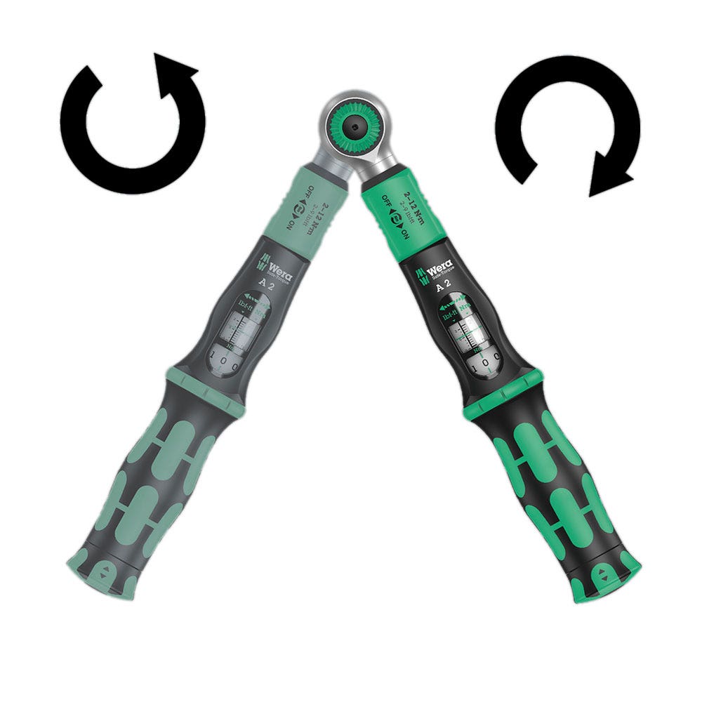 WERA Safe-Torque A 2 Torque Wrench w 1 4 Hexagon Drive 2-12 Nm WER075801