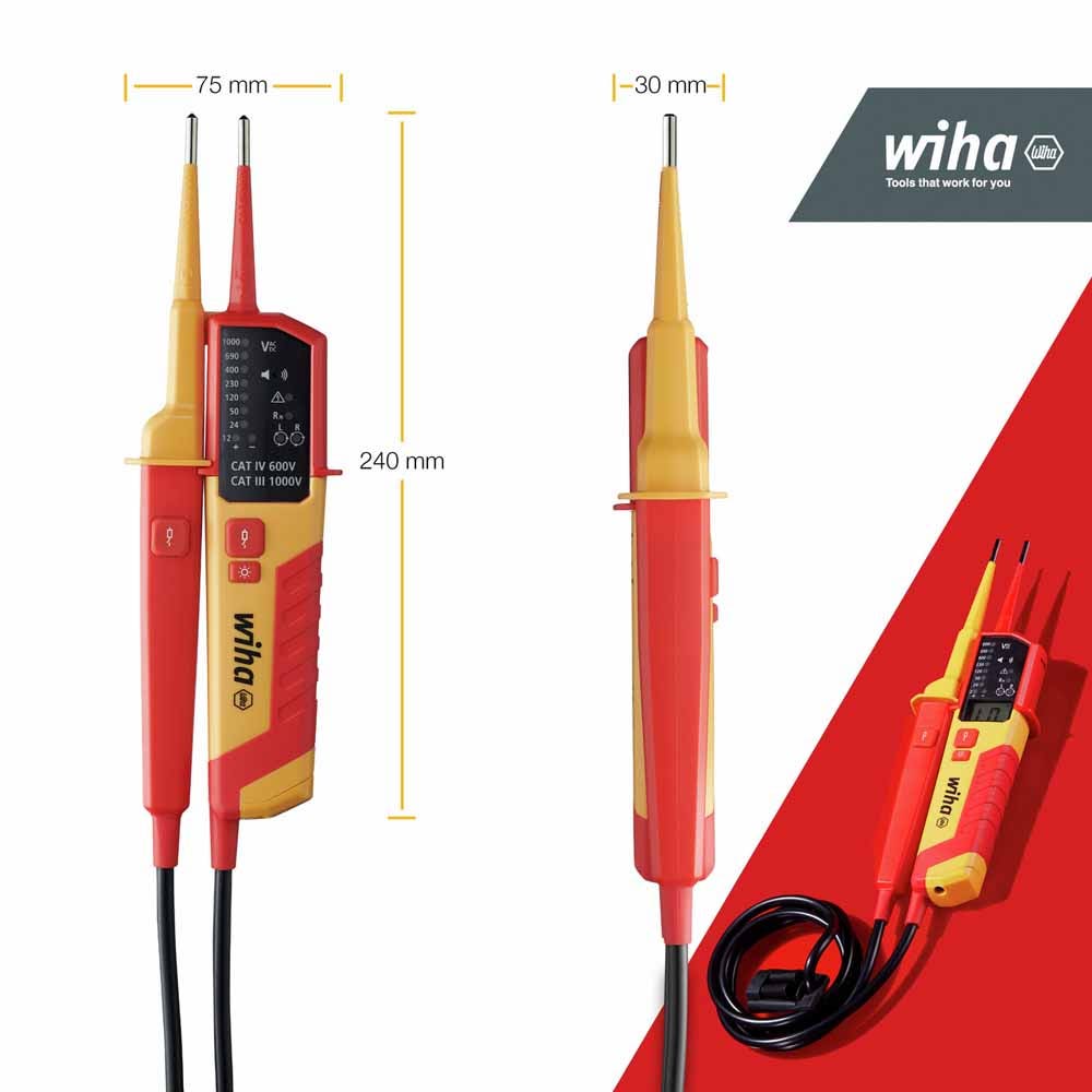 WIHA 12-1000VAC Voltage Tester 45216