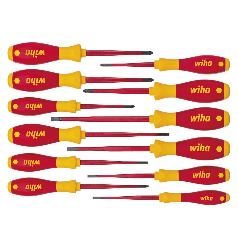 WIHA 12 Piece Softfinish Electric Slimfix Screwdriver Set 41003