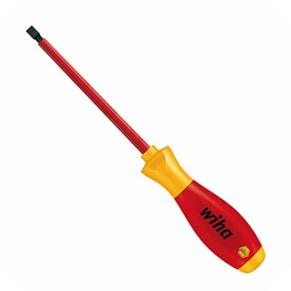 WIHA 3.0mm x 100mm Flat VDE Insulated Screwdriver 40821