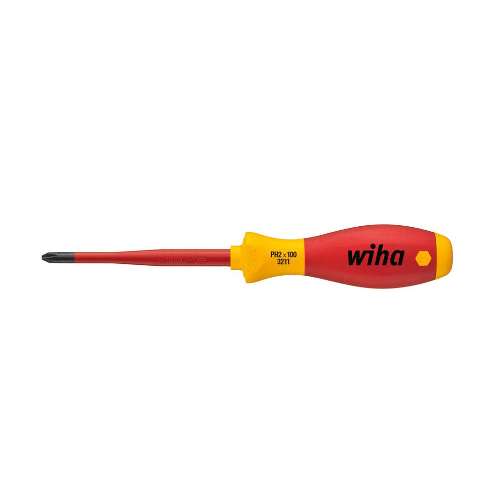 WIHA 3.5mm x 100mm Slotted VDE Insulated Screwdriver 41208