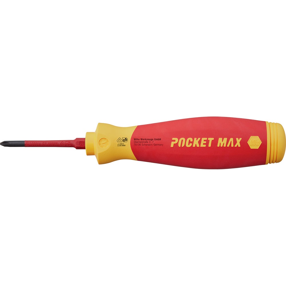 WIHA 4in1 VDE Magazine Style SlimBit Screwdriver Set 45296