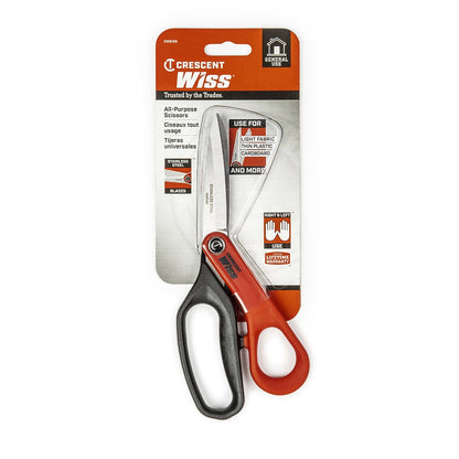 WISS 216mm 8-1 2 Stainless Steel All Purpose Tradesman Shears CW812S