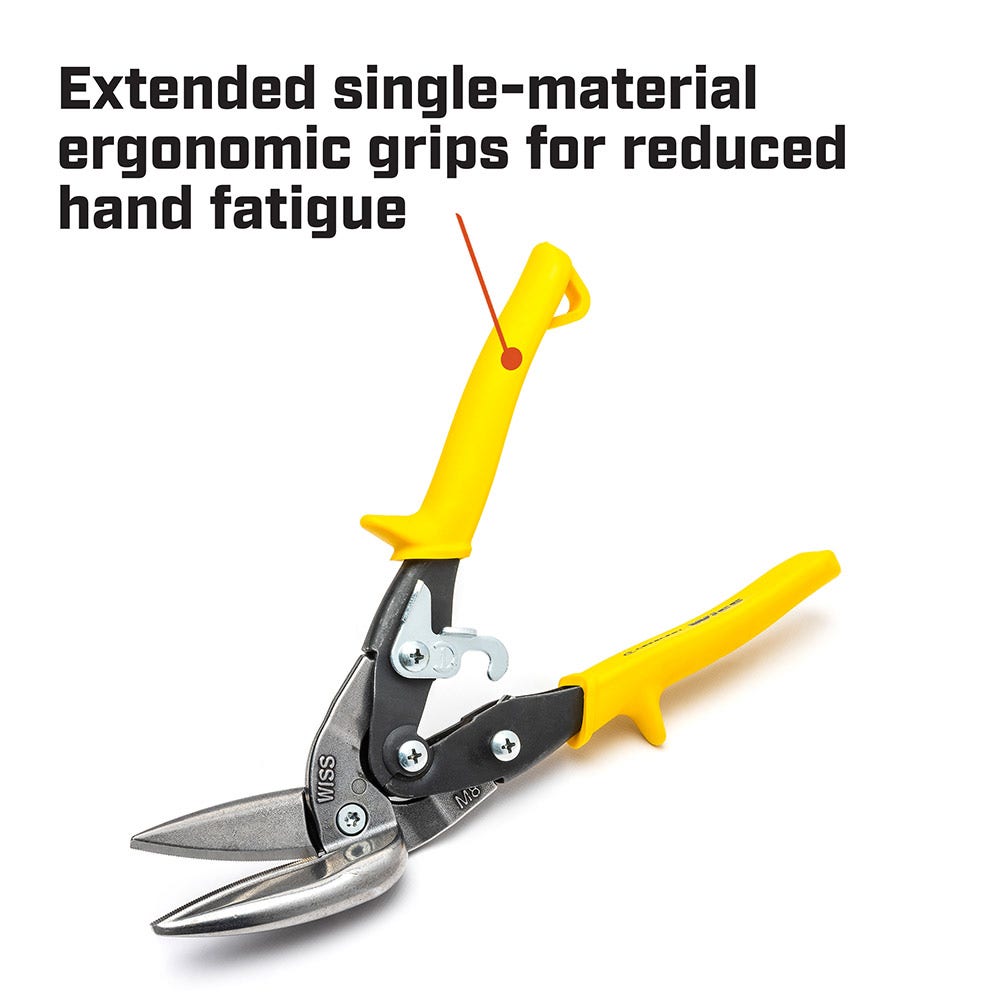 WISS 249mm 9-4 5 Offset Straight Aviation Snips M8OS