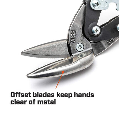 WISS 249mm 9-4 5 Offset Straight Aviation Snips M8OS