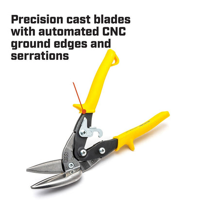 WISS 249mm 9-4 5 Offset Straight Aviation Snips M8OS