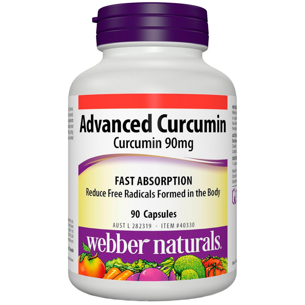 Webber Naturals Curcumin 90mg 90 Capules