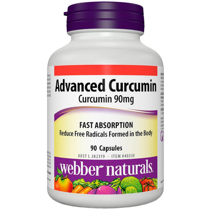 Webber Naturals Curcumin 90mg 90 Capules