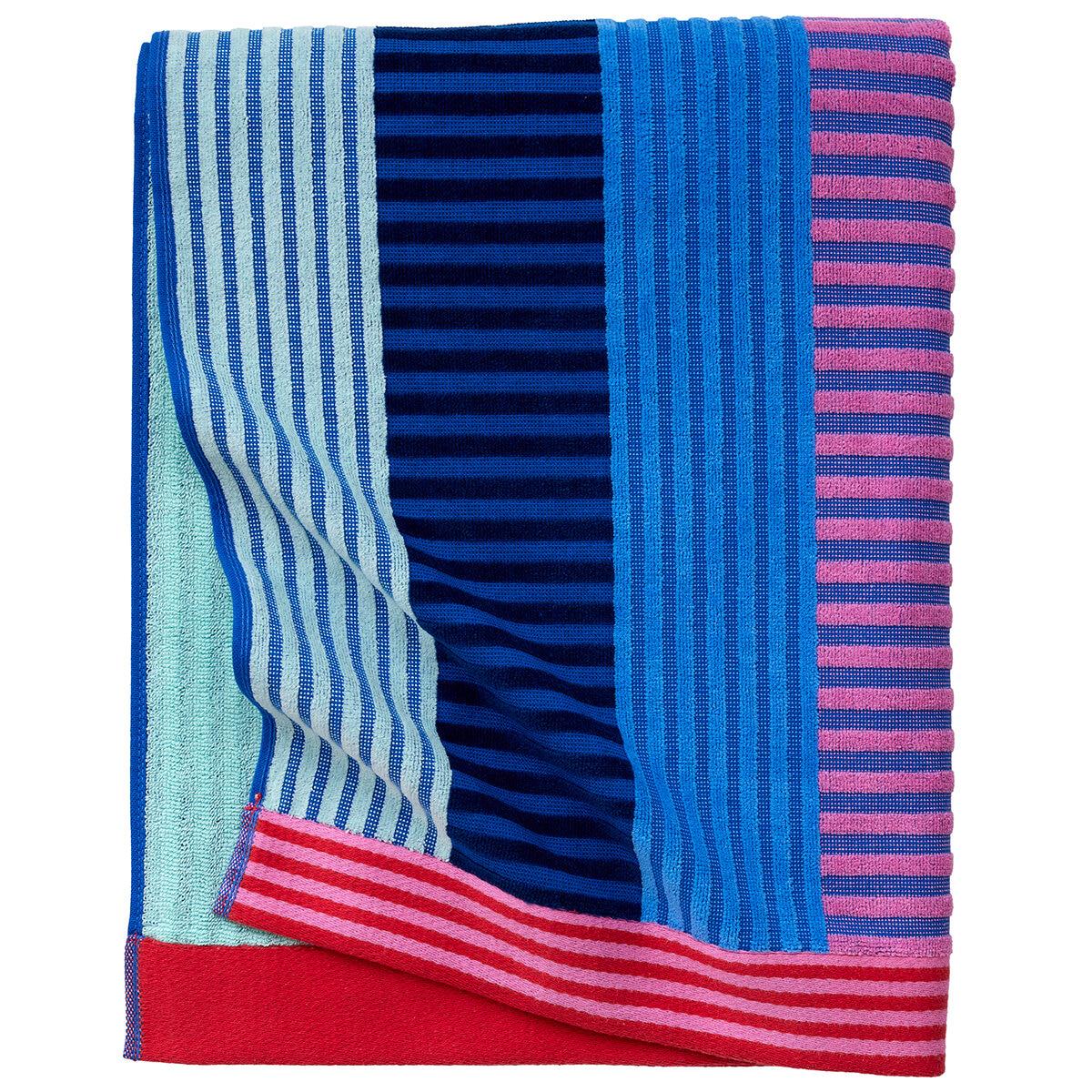 Welspun Oversized Beach Towel 102 x 183cm Blue Stripe