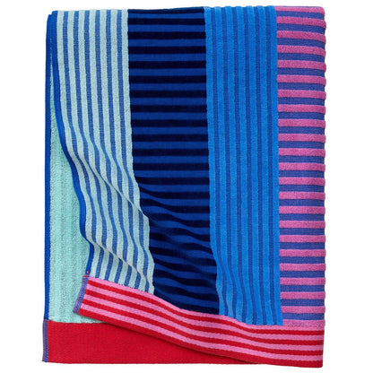 Welspun Oversized Beach Towel 102 x 183cm Blue Stripe