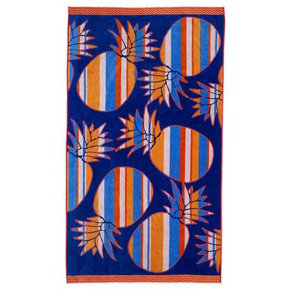 Welspun Oversized Beach Towel 102 x 183cm Neon Stripe