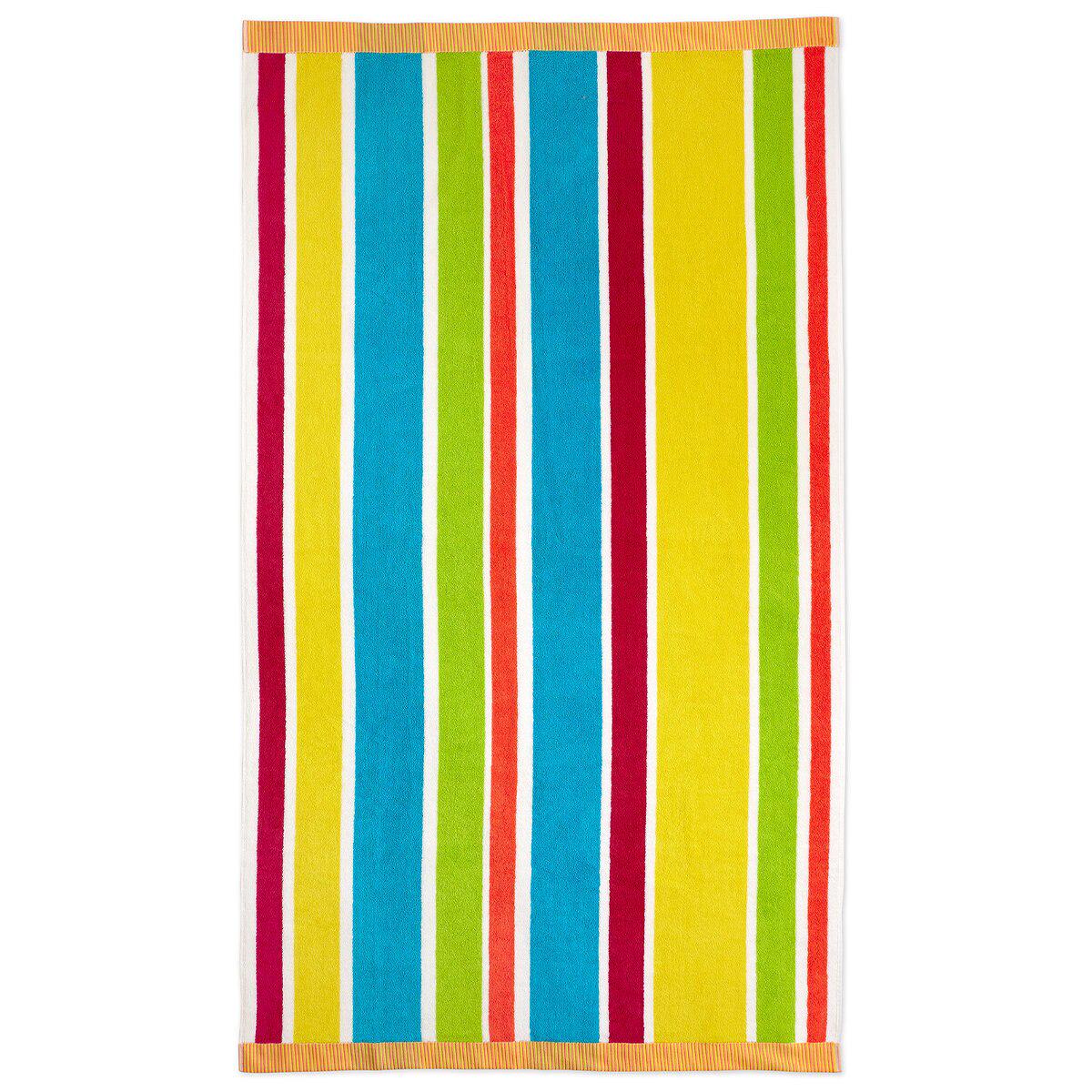 Welspun Oversized Beach Towel 102 x 183cm Neon Stripe