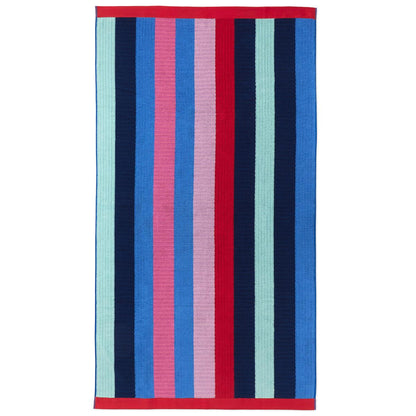 Welspun Oversized Beach Towel 102 x 183cm Blue Stripe