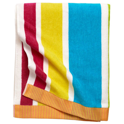 Welspun Oversized Beach Towel 102 x 183cm Neon Stripe