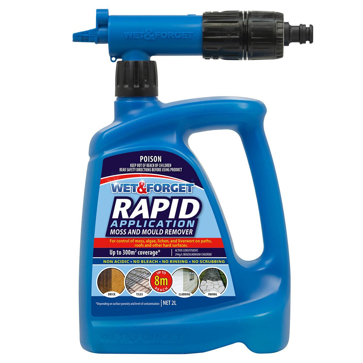 Wet and Forget Rapid Application Moss And Mould Remover 2L