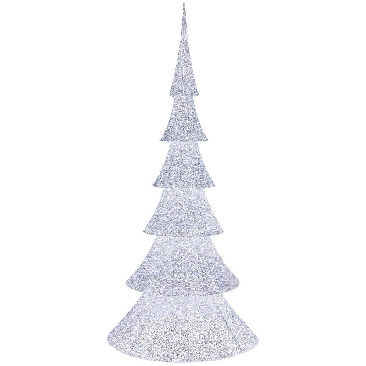 White Glitter Tree With 1000 LED lights 2.34M