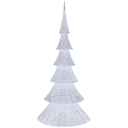 White Glitter Tree With 1000 LED lights 2.34M