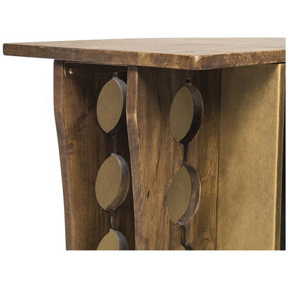 Wine Stash Contemporary Timber Bar Cart