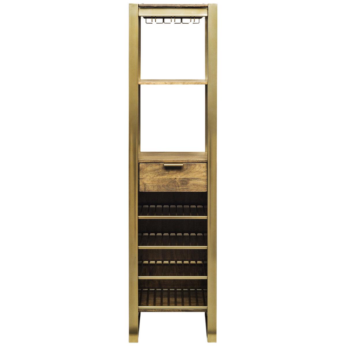 Wine Stash Timber Bar Cart Tower