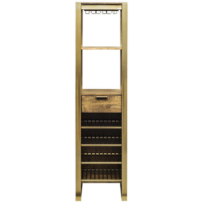 Wine Stash Timber Bar Cart Tower
